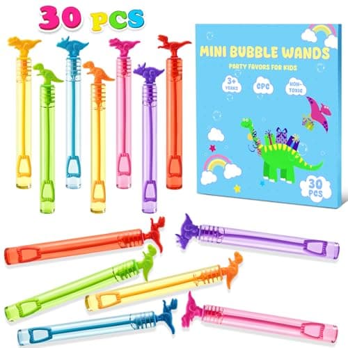 30-Pack 4.2" Genuvi Mini Dinosaur Bubble Wands $4.79 + Free Shipping w/ Prime or on $35+