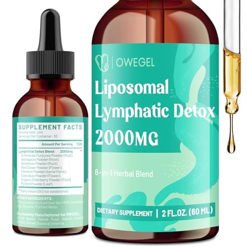 owegel Liposomal Lymphatic Dra...r-Free, Alcohol-Free – 2 FL OZ