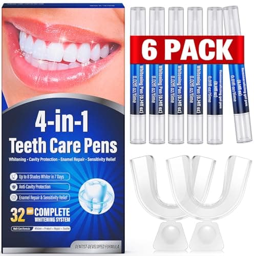 4-in-1 Teeth Whitening Pen Kit 6-Pack for $10.70 + free shipping w/ Prime