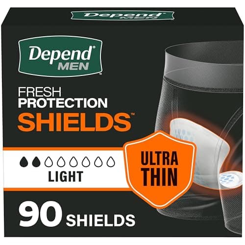 Depend Shields Incontinence Pa..., 90 Count, Packaging May Vary