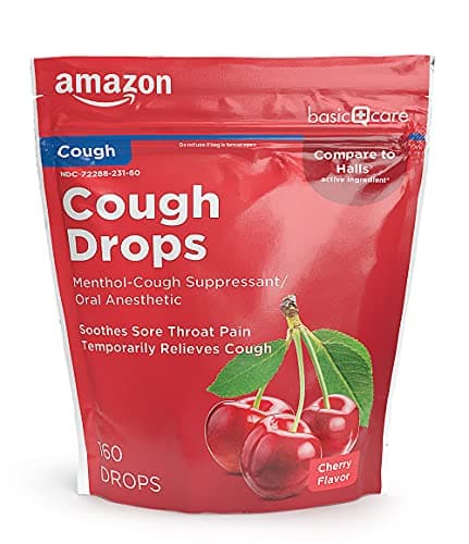 160-Count Amazon Basic Cough Drops (Cherry) $4.32 w/ S&S + Free Shipping w/ Prime or Orders $25+