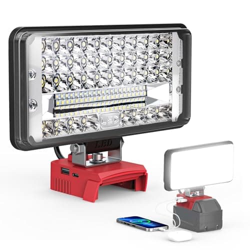 Ecarke 14500LM 145W LED Work Light Compatible w/ Milwaukee 18V Battery (Tool Only) $17.95 + Free Shipping w/ Prime or on $35+