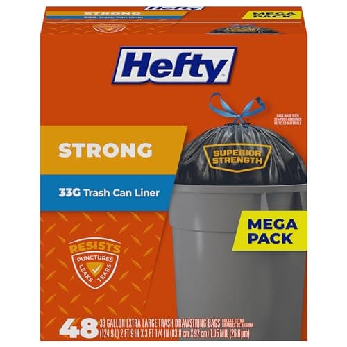 Select Accounts: 48-Ct 33-Gallon Hefty Strong XL Trash Bags $11.20 w/ S&S