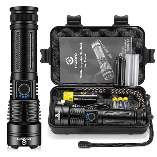 Esgofo Rechargeable LED Flashlight for $11 + free shipping w/ Prime