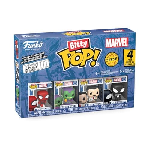 Funko Pop! Bitty: Spider-Man -...lay Shelf Included - Gift Idea