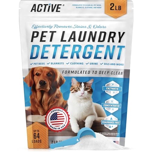 ACTiVE Pet Laundry Detergent Enzyme-Based Powder (64 Loads) $11.87 w/ S&S + Free Shipping w/ Prime or on $35+