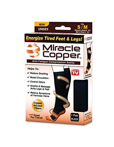 Miracle Copper Anti-Fatigue Compression Socks (Small/Medium)