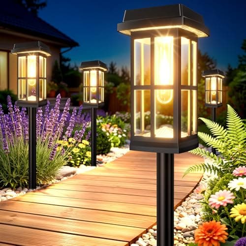 8-Pk Ahaorigin Solar Pathway Lights w/ 2 Lighting Modes $26.25