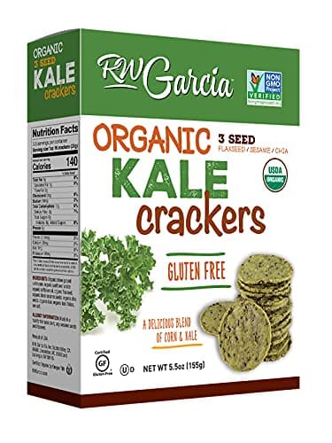 RW Garcia Organic Kale Cracker...uten Free, 5.5oz boxes, 6 pack