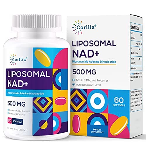 Liposomal NAD+ 500mg with TMG ...l NAD+ Supplement, 60 Servings