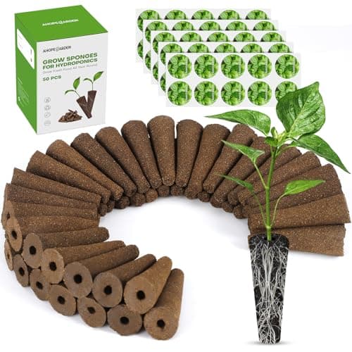 50-Pack Hydroponic Pods Kit w/ Grow Sponges & Labels (Compatible w/ AeroGarden) $9.99 + Free Shipping w/ Prime or on $35+