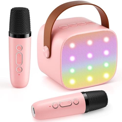 Kids Karaoke Machine w/ 2 Microphones Only $9.99 on Amazon