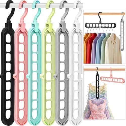 Space-Saving Closet Hangers 6-Pack Only $7 on Amazon