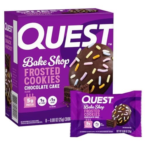 $5.33* | 8-Count 0.88-Oz Quest Nutrition 5g Frosted Protein Cookies (Chocolate Cake) at Amazon
