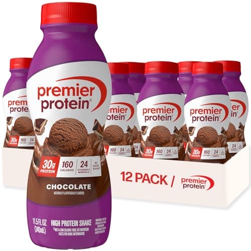 Premier Protein Chocolate Shake 12-Pack for $20 w/ Sub & Save + free shipping