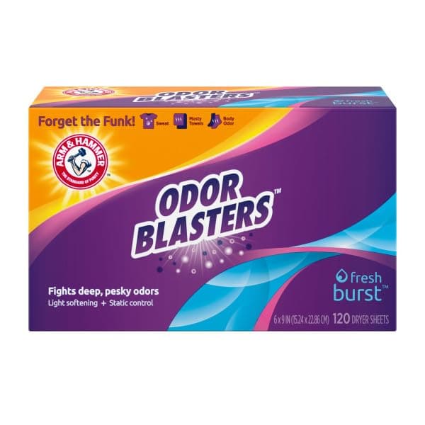Arm & Hammer Odor Blaster Drye...Sheets, Fresh Burst, 120 Count