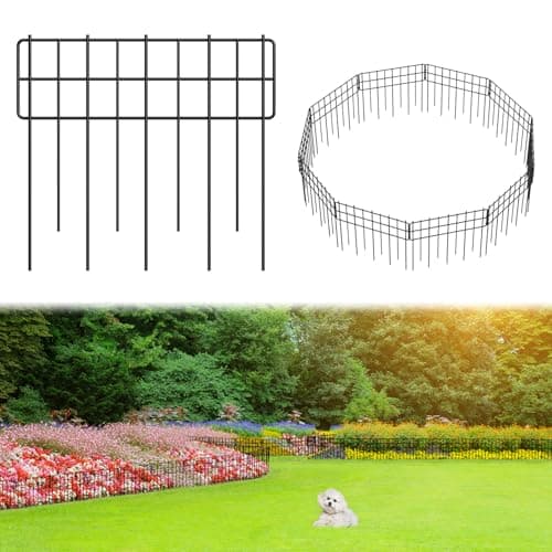 10-Pk 12.99" x 11.97" Promitop Square Metal Garden Fence Panels $12.15