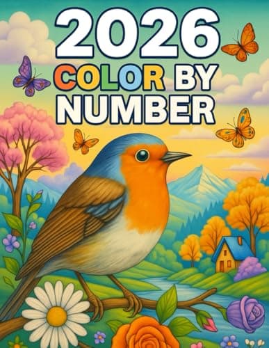 2026 Color By Number Coloring ...capes, Animals, Birds and More