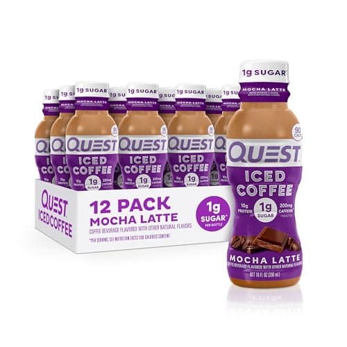 [SnS, AC] $16.04 | 12-Pack 10-Oz Quest Iced Coffee (Mocha Latte) at Amazon