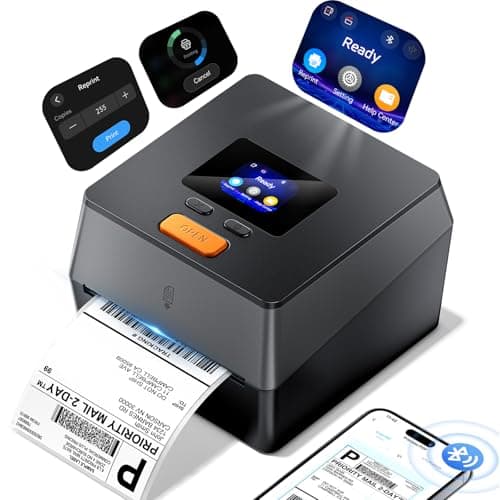 Phomemo 4" x 6" Bluetooth Touchscreen Thermal Shipping Label Printer $60 + Free S&H