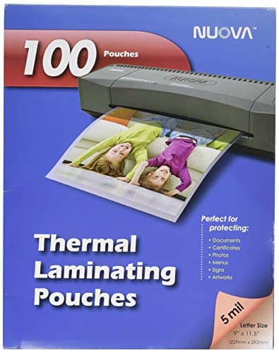 Nuova 100-Pack, 5 Mil Thermal ....5 Inches, Letter Size, LP105H