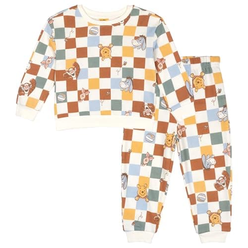 Disney Winnie the Pooh Eeyore Tigger Piglet Toddler Boys Fleece Sweatshirt & Pants Set Multicolor 3T