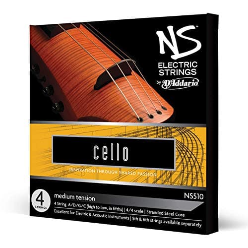 D'Addario NS Electric Cello St...Set, 4/4 Scale, Medium Tension