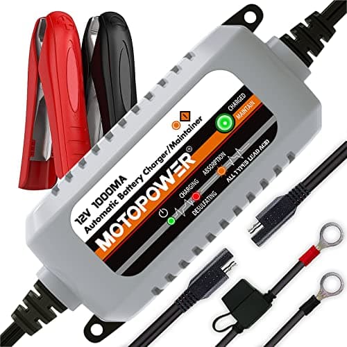 [Prime] MOTOPOWER MP00205B 12V 1000mA Automatic Battery Charger & Maintainer $13.45 + Free Shipping