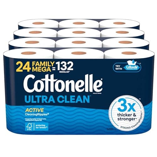 24-Pk Cottonelle Toilet Paper Family Mega Rolls (Ultra Clean or Ultra Comfort) 2 for $35.50 w/ S&S + Free S&H