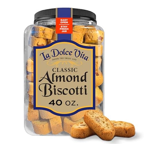 [SnS] $11 La Dolce Vita Classic Almond Italian Biscotti Cookie Snacks with Whole Almonds, 40 oz.