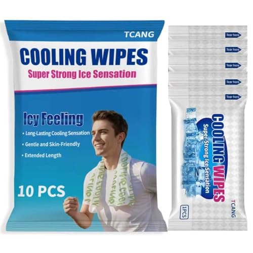 10-Pack TCANG Alcohol-Free Cooling Body Wipes (Mint Green) $3.49 + Free Shipping w/ Prime or on $35+