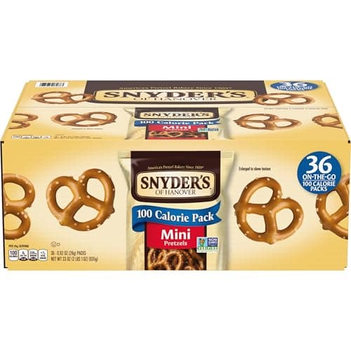 36-Pack 0.92-Ounce Snyder's of Hanover Mini Pretzels 100 Calorie Individual Packs $7.79 w/ S&S + Free Shipping