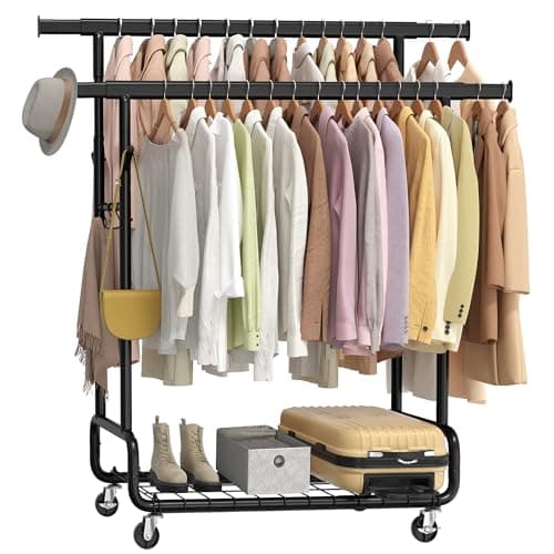 Songmics Heavy-Duty Rolling Garment Rack for $70 + free shipping