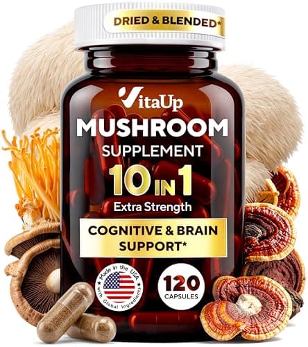 Mushroom Supplement 120-Count Only $14.95 Shipped on Amazon | Cognitive & Immune Support