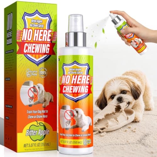 Bitter Apple Spray for Dogs - Dog No Chew Spray to Stop Chewing & Gnawing - Natural Anti‑Chew Training Aid for Puppies - Safe for Furniture, Shoes & Plants - Indoor & Outdoor Behavior Corrector