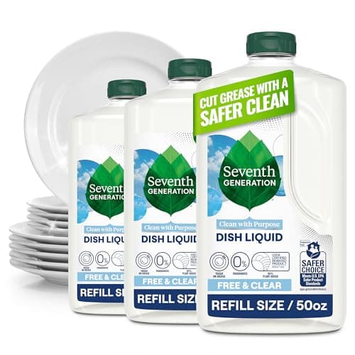 $14.01 3-Pack 50-Oz Seventh Generation Hand Wash Dish Liquid Soap Refill (Free & Clear) with S&S