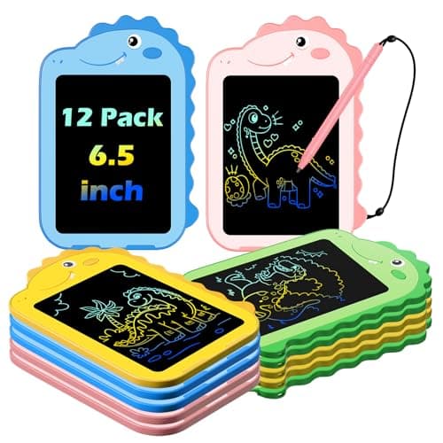 12-Pack 6.5" OMXDG Small LCD Kids' Doodle Board Writing Tablet (Dinosaur, Assorted) $12.99 + Free Shipping w/ Prime or on $35+