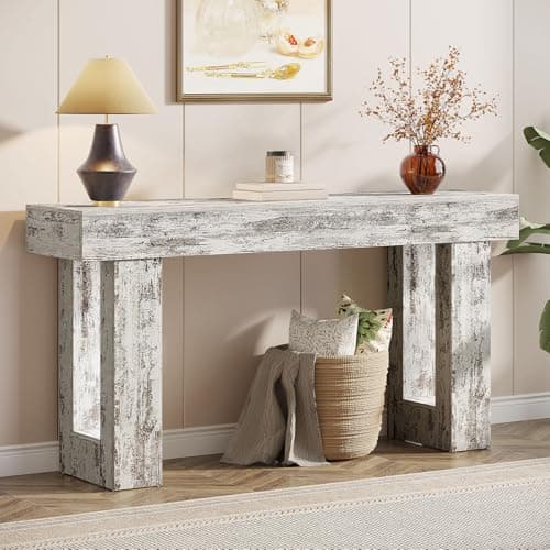 Tribesigns 63-Inch Long Consol...Living Room (Distressed White)
