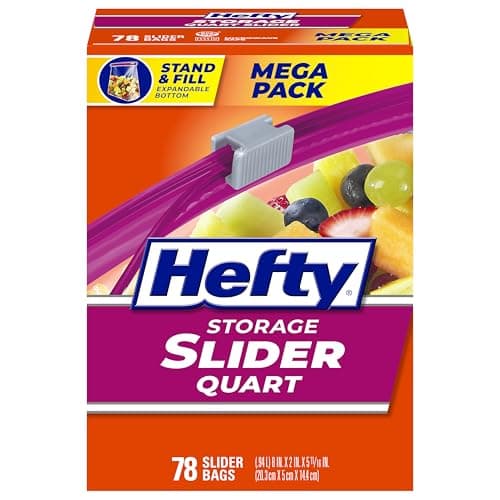 Hefty Slider Quart Storage Bags 78-Count Just $6 Shipped on Amazon (Reg. $10)