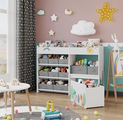 BOTLOG Kids Bookshelf with Fab...ursery, Playroom, Kindergarten