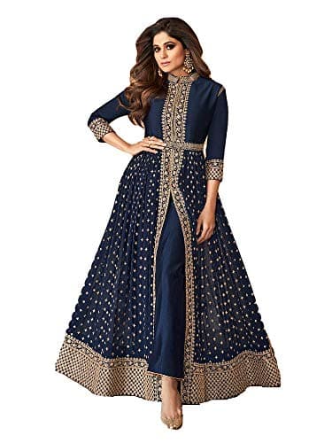 shopNstyle Ready to Wear Indian Pakistani Party Wear Wedding Wear Abhay Style Anarkali Suit for Women
