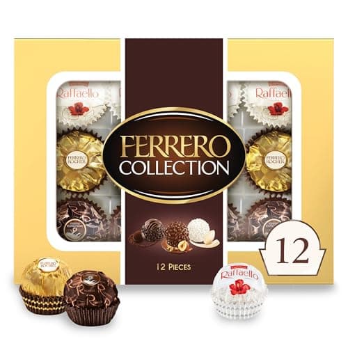 $4* | 12-Ct 4.6-Oz Ferrero Collection Premium Gourmet Assorted Chocolate (Variety) at Amazon