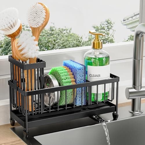 -30% OFF on Kitchen Sink Caddy Organizer (Stainless Steel) (Cisily)