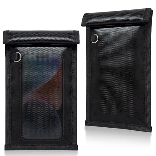 yaokvide Faraday Bags for Phones & Car Keys, Fireproof & Waterproof Faraday Key Fob Protector, Anti-Theft Signal Blocker Pouch