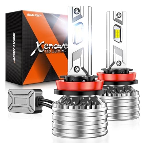 SEALIGHT H11 Bulbs, 90,000LM 1...D Bulbs, Plug and Play, 2 Pack
