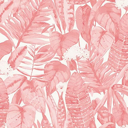 Tempaper Pink Lemonade Tropica... in X 16.5 ft, Made in the USA