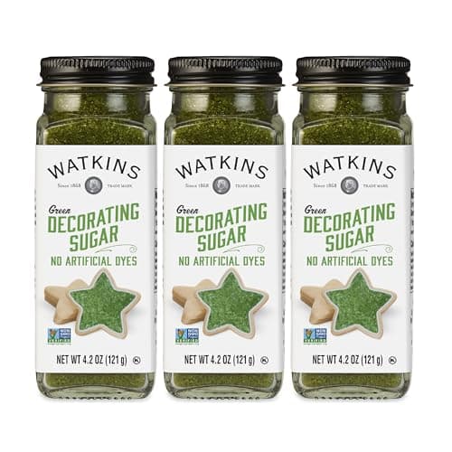 Watkins Green Decorating Sugar...s), Non-GMO, 4.2 Ounce, 3-Pack
