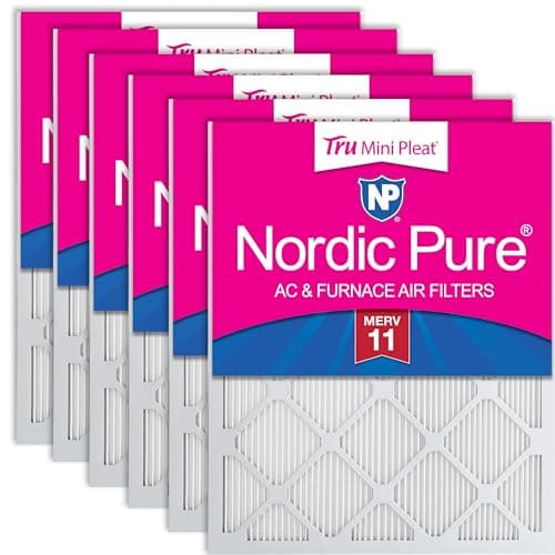 Nordic Pure 20x20x1 MERV 11 Tr...ce Air Filters, 6 PACK, 6 PACK