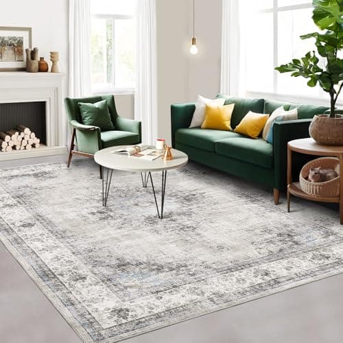 GarveeHome Bedroom Area Rug 5x...or Home Office Entryway, Beige