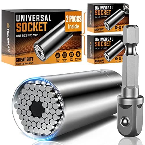 2-Pack Universal Grip Socket Set w/ Power Drill Adapter $8.32 + Free Shipping w/ Prime or on $35+
